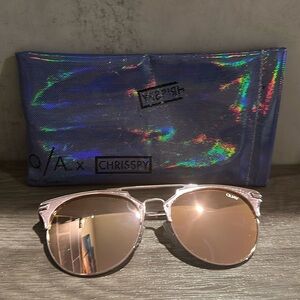 Quay Australia X Chrisspy mirrored Gemini Sunglasses
